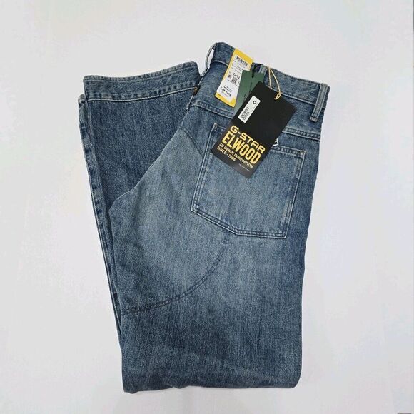 G-star Raw Elwood 5620 Blue 3D Denim Innovation Antique 96 Men's Jeans 32x32 - Picture 6 of 11